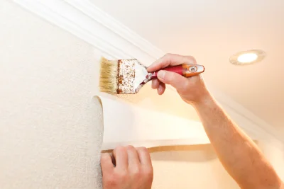Pose de papier peint à Couleuvre — revêtements muraux et toiles de verre